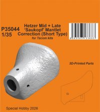CMK 1/35 Correction Mantelet Saukopf Hetzer Mi-Tardif