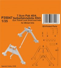 CMK 1/35 Pak 40/4 Selbstfahr. RSO Gun Travel Lock