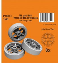 1/48 M5 and M8 Welded Roadwheels for Tamiya