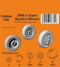 1/48 SMB-2 Super Mystere Wheels for Special Hobby