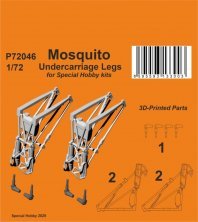 1/72 Mosquito Undercarriage Legs for Special Hobby
