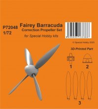 1/72 Fairey Barracuda Correction Propeller SP.H.