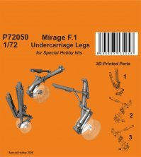 CMK 1/72 Mirage F.1 Train d'atterrissage Special Hobby