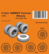 CMK Roues HMMWV Humvee 1/72 pour Dragon