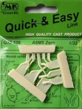 1/32 A6M5 Zero Exhaust stacks (TAM)