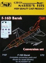 1/72 F-16D Barak (Israeli decal)  Conv.Set (ACAD)