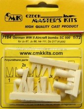 1/72 German WWII Aircraft bombs SC 500 (4 pcs.)