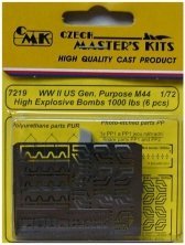 1/72 US Gen. Purpose M44 HE Bombs 1000lb (6 pcs)