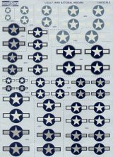1/48 Usaaf WWII faded National Insignia