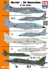 1/48 BAe Harrier 1st Generations & Two Seater GR.3, AV-8A x 2, S