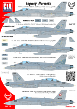 1/72 USN/USMC and Swiss Legacy Hornets F-18 decals