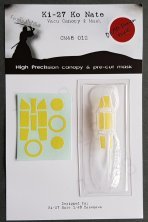 1/48 Nakajima Ki-27 Ko Vacu Canopy & Mask