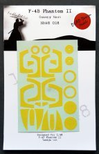 1/48 McDonnell F-4B Phantom II canopy and wheel paint mask