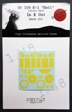 1/48 Messerschmitt Bf-109E-1 canopy paint masks