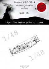1/48 Fairey Gannet AS.1/AS.4 National Insignia masks for Airfix