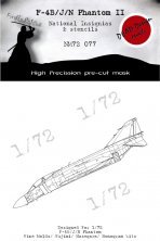 1/72 McDonnell F-4B/J/N Phantom II National Insignia masks