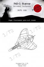 1/72 Douglas F4D-1 Skyray National Insignia mask for Tamiya 1/72 Douglas F4D-1 Skyray National Insignia mask for Tamiya