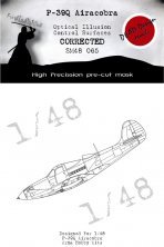 1/48 Bell P-39Q Airacobra Control Surfaces mask for Arma Hobby