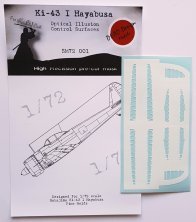 1/72 Nakajima Ki-43-I Hayabusa Control Surfaces Optical Illusion