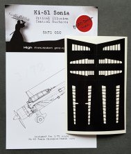 1/72 Mitsubishi Ki-51 Sonia Control Surfaces