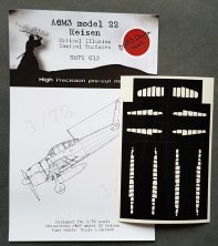1/72 Mitsubishi A6M3 m.22 Reisen Control Surfaces
