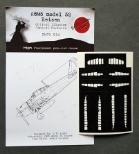 1/72 Mitsubishi A6M5 m.52 Reisen Control Surfaces