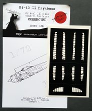 1/72 Nakajima Ki-43-II Hayabusa Control Surfaces