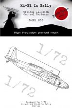 1/72 Mitsubishi Ki-21-Ia Sally control surface paint mask