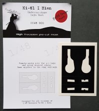 1/48 Kawasaki Ki-61-I Hien Undercarriage Bay paint Masks
