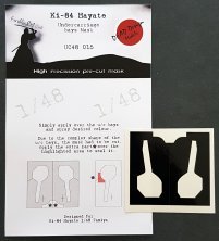 1/48 Nakajima Ki-84 Hayate undercarriage bay paint masks