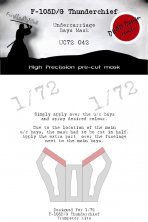 1/72 F-105 Thunderchief Undercarriage Bay Masks for Trumpeter