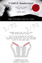 1/72 F-105 Thunderchief Undercarriage Bay Masks for Revell