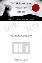 1/72 Lockheed F-104 Starfighter undercarriage wheel paint mask