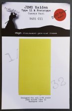 1/32 Mitsubishi J2M2 Raiden canopy frame paint masks