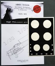 1/32 Mitsubishi A6M2b National Insignia paint masks with outline