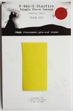 1/48 Lockheed F-94A/B canopy paint frame mask
