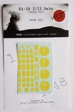 1/48 Mitsubishi Ki-15 I/II Babs canopy paint frame mask