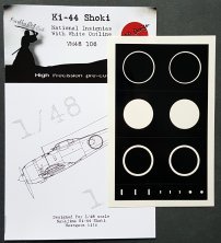 1/48 Nakajima Ki-44 Shoki National Insignia with white outline