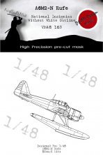 1/48 Nakajima A6M2-N Rufe national insignia mask no outline