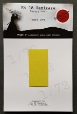 1/72 Mitsubishi Ki-15 Kamikaze canopy paint mask