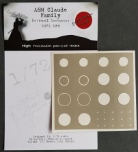 1/72 Mitsubishi A5M Claude Family National Insignia paint masks