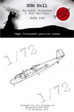 1/72 Mitsubishi G3M2/G3M3 Nell National Insignia & Markings mask