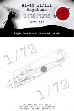 1/72 Nakajima Ki-43-II/Ki-III Hayabusa National Insignia for Has