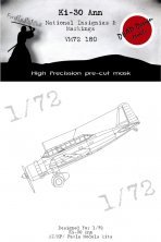 1/72 Mitsubishi Ki-30 Ann national insignia mask for Fujimi