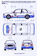 1/43 BMW M3 1987 Rally Tour de Corse decal