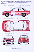 1/43 BMW M3 1988 Manx Rally winner decal