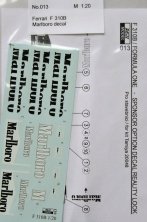 1/20 Ferrari F 310B Marlboro logos (re-edition)