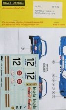 1/24 Alpine A110 Skoda Rallye 1974