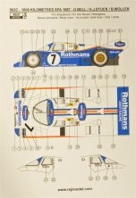1/24 Porsche 962 C Rothmans 1000km Spa 1987