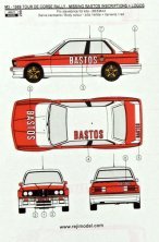1/24 BASTOS logo M3 Rally Tour De Corse 1989